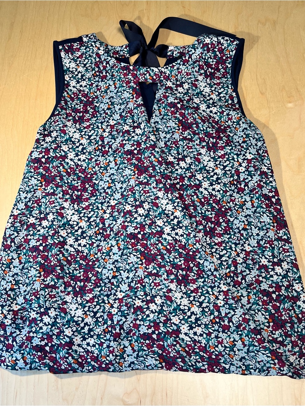 41 Hawthorn Navy Floral Tie-Back Sleeveless Camisole